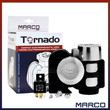 Marco Tornado Chrome Electric Air Horn For Trucks Car Motorcycle Dual Tone