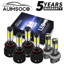 For Chevy Trailblazer 2002-2009 Combo 6x 6000k Led Headlights 880 Fog Bulbs Kit