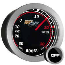 52mm Glowshift Tinted Series Turbo Boost Vac Psi Gauge W Backlit Led Readout