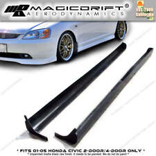 For 01-05 Honda Civic 2dr 4dr Type-a Rs Style Side Skirts Skirt Poly Urethane