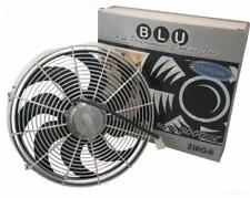 14 Inch Zirgo Blu Chrome Electric S-blade Radiator Cooling Fan 2122 Cfm
