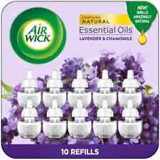 Air Wick Plug In Scented Oil Refill 10ct Lavender Chamomile Air Freshener
