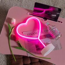 Heart Led Neon Night Lights Neon Light Sign Table Decor Pink Red