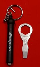 Vintage Snap-on Tools Screwdriver Wrench Key Ring Keychain Old Logo Extra