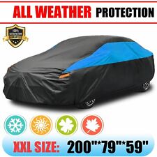For Honda Accord Full Car Cover Waterproof All Weather Protection Anti-uv Black