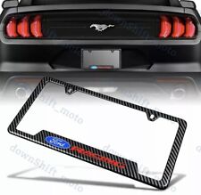 X1 For Ford Carbon Fiber Look License Plate Frame Abs New