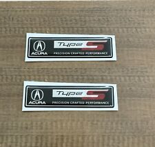 For Acura Type S Mdx Tlx Rdx Ilx Rsx Tl Emblem Badge Decal Sticker Black Chrome