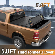5.8ft 4-fold Hard Tonneau Cover For 2007-13 Silverado Sierra 1500 Short Bed 58