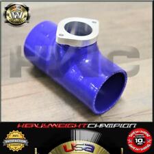 3 Blue Reinforce Blow Off Valve Silicone Bov Coupler Flange For Type-s Rs