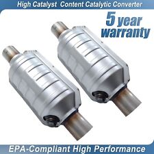 Universal Catalytic Converter 2 Inlet Outlet Weld-on Epa Heat Shield