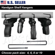 Handgun Shelf Hanger - Pistol Holder Safety Rack Storage Cabinet Organizer Safe