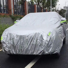 Xl Full Car Cover Outdoor Waterproof Sun Snow Rain Uv Heat Dust Resistant Silver