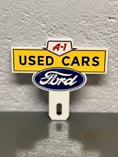 Ford Used Cars Metal Plate Topper Auto Truck Dealership Diesel Garage Gas Oil