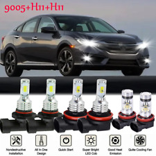 6000k For Honda Accord 2013 2014 2015 Combo Led Headlight Kit High Lowfog Bulbs