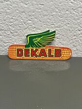 Dekalb Corn Seed Feed Farm Tractor Thick Metal Magnet Dealership Gas Oil Sign