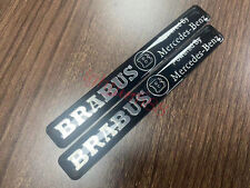 2pcs Black Emblem Badge Sticker Side Skirts Badge Brabus Logo For Mercedes Benz