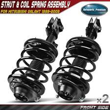 2x Front Complete Strut Coil Spring Assembly For Mitsubishi Galant 1999-2003