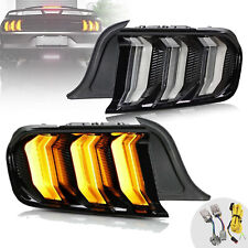 Vland Led Tail Lights For 2015-22 Ford Mustang W Sequential 5modes Rear Lamps