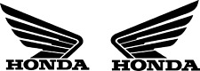 Set Of 2 Honda Wing Vinyl Decalsticker Cars Atvs Mx Boats Truck Racing