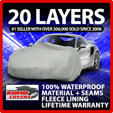 20 Layer Car Cover Indoor Outdoor Waterproof Breathable Layers Fleece Lining 609