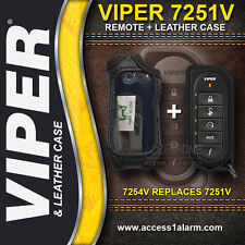 Viper 7251v 2-way Remote Control With Leather Case - 7254v Upgrade For 5701