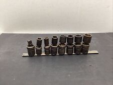 Snap-on 12 Drive 6 Point Impact Swivel Socket Lot Of 8 Missing 58