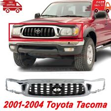 New Fits 2001-2004 Toyota Tacoma Front Grille Chrome Shell With Black