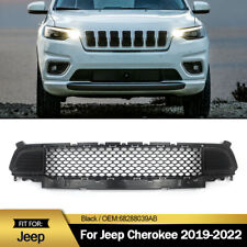 Front Lower Bumper Grille Cover Grill Black For 2019-2022 Jeep Cherokee Limited