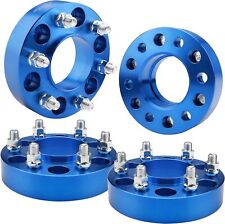 4 1.5 6 Lug Hubcentric Blue Wheel Spacers Adapters 6x135 For Ford F-150