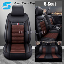 For Gmc Sierra 1500 2500hd 3500hd Seat Cover 5 Seat Cushion Full Set Leather
