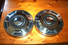 Oe Vintage Pair Of 78-91 Ford F250 12 Inch Dog Dish Hubcaps Barely Used Sweet