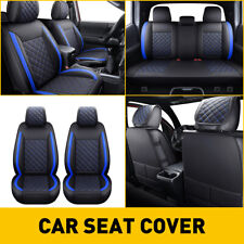 For 2007-2023 Toyota Tacoma Car Seat Cover Full Set Cushion Protector Blackblue