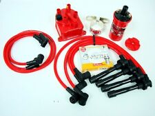 Vms Racing 92-01 Honda Prelude H22 Msd Coil Wires Ngk Plugs Distributor Cap Kit