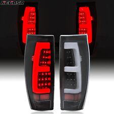 Black 2002-2006 For Chevy Avalanche 1500 2500 Led Tube Tail Lights Brake Lamps