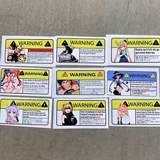 Warning Slap Stickers Anime Kanna Kamui Tohru Bakugo Katsuki Rias Gremory Goku
