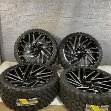 4 24 Inch Rimstires Xm Offroad 33x125024 Mud Tires Ford And Gmc Chevy 135 139