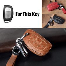 Genuine Leather Car Key Case Cover For Hyundai I30 Sonata Tucson Elantra Avante