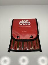 Mac Tools Smf6 6 Piece Mini Bastard File Set Hard Red Handle Gc With Pouch