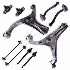 For 06-2011 Hyundai Accent 10pc Front Lower Control Arms Tie Rods Suspension Kit