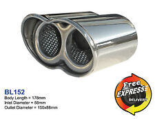 Exhaust Tip Tailpipe Trip Super Sprint Style For Chevrolet Opel Rover Proton Bmw