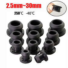 Snap-on Hole Plug Round 2.5mm-30mm Silicone Rubber Blanking Seal Bung Pipe Tube