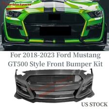 Front Bumper Cover Kits Wgrille For 2018-2023 Ford Mustang Gt500 Style Perfect