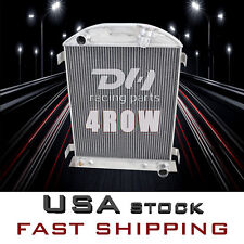 4 Row Downflow Aluminum Radiator For 1930-1938 Ford Model-a Chevy V8 Engine