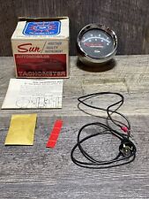Vintage Sun St-502 8000rpm Tachometer Blue Line Nos