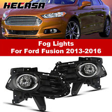 For 2013-2016 Ford Fusion Front Bumper Fog Light Wbulbs Bezel Brackets
