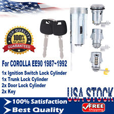 For Toyota Corolla Ee90 198792 Full Door Lock Cylinder Ignition Lock Cylinder