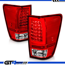 Compatible With 04-15 Titan Pickup Truck Led Tube Chrome Tail Lights Assembly
