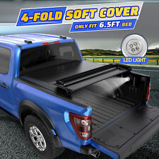 6.5ft 4-fold Truck Bed Tonneau Cover For 1988-2007 Chevy Silverado Gmc Sierra