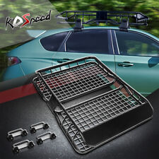 49x 36 Mild Steel Roof Rack Cargo Luggage Carrier Basket With Wind Deflector