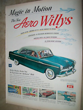 1953 53 Willys Aero Willys Large-magazine Car Ad -magic In Motion